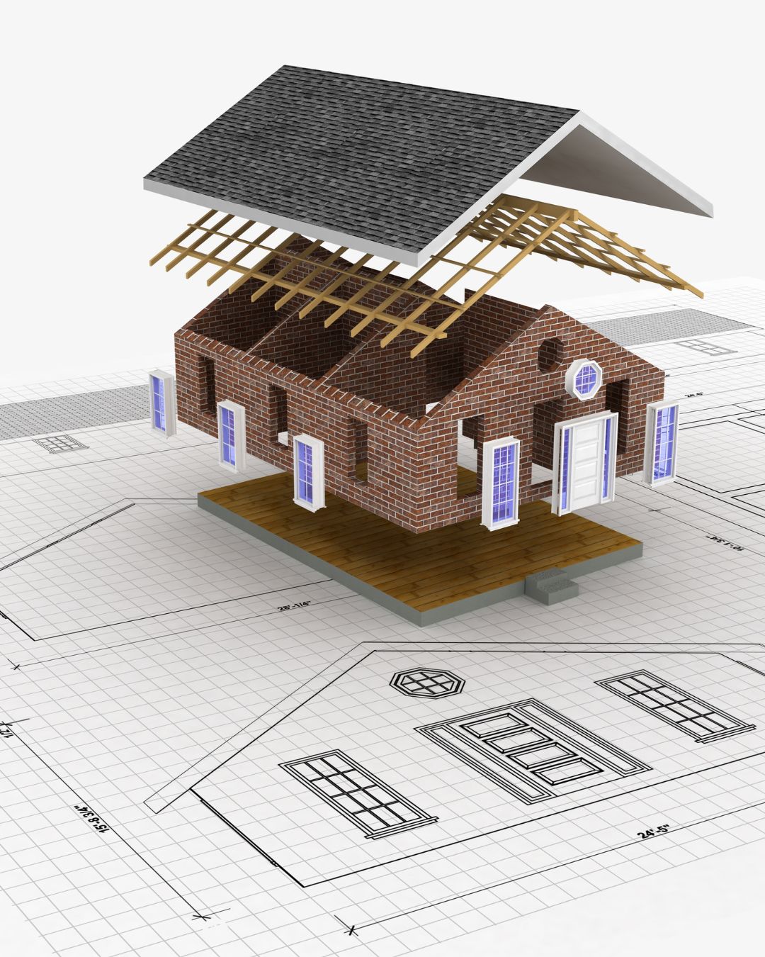 Brown and White Modern Architectural Design Service Instagram Post